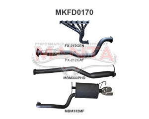 Ford Falcon FG 6 Cylinder N/A Sedan Full System Hotdog/Muffler