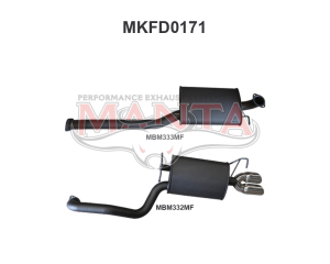 Ford Falcon FG 6 Cylinder N/A Sedan Catback Muffler/Muffler
