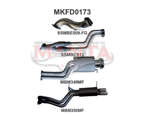 Ford Falcon FG XR6 Turbo 2.5in Dual Turbo Back