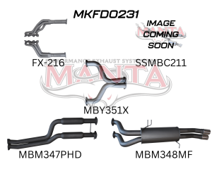 Ford FG 5.0L V8 Ute 2.5in Dual With Extractors Hotdog/Muffler