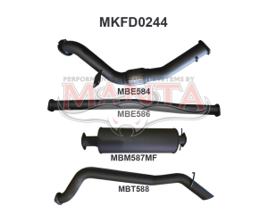 Ford Ranger PX/Mazda BT50 2.2L 3in Without Cat