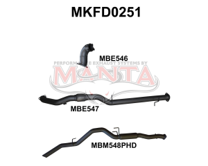 Ford PJ, PK Ranger 3.0L Manual Without Cat, Hotdog