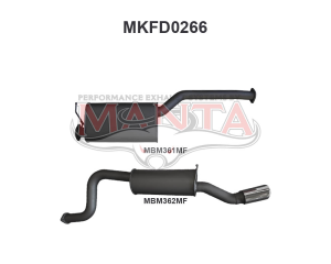 FALCON BA BF 6Cyl XR6 UTE CATBACK Muffler/Muffler