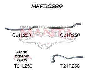 Ford Falcon XA, XB, XC Sedan Extractors Back System