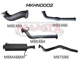 Holden Commodore COLORADO RC 3.0L 08 - 10 LWB WITHOUT CAT & WITH MUFFLER