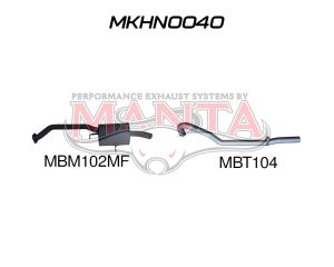 Holden Commodore VN VP VR Sedan V6 3.8L CatBack Muffler/Tailpipe