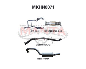 Holden Commodore VG VP VR V6 Ute 2.5in With Extractors WOM/Muffler