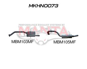 Holden Commodore VG VP VR V6 V8 Ute 2.5in Catback Muffler/Muffler