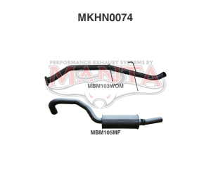 Holden Commodore VG VP VR V6 V8 Ute 2.5in Catback WOM/Muffler