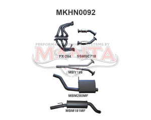 Holden Commodore VZ V6 Sedan Ute Wagon 2.5in With Extractors Muffler/Muffler
