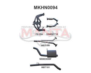 Holden Commodore VZ V6 Sedan Ute Wagon 2.5in With Extractors Muffler/Tailpipe