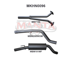Holden Commodore VZ V6 SDN Ute Wagon 2.5in Catback WOM/Muffler