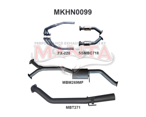 Holden Commodore VZ V6 Ute Wagon 3in With Extractors Muffler/Tailpipe