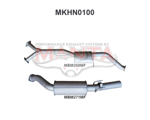 Holden Commodore VZ V6 Ute Wagon 3in Catback Muffler/Muffler