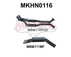 VT - VZ V8 Sedan 2.5in Dual Catback Hotdog/Muffler