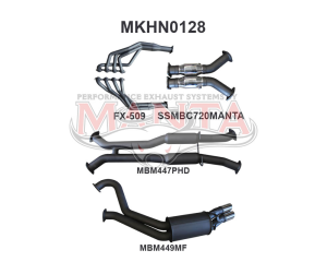 Holden Commodore VT - VZ V8 Sedan 3in Dual With 1 7/8 in Extractors Hotdog/Muffler