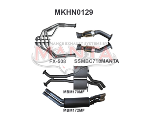 VY VZ HSV V8 SDN 2.5in Dual With Extractors Muffler/Muffler