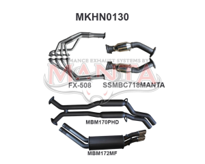 VY VZ HSV V8 SDN 2.5in Dual With Extractors Hotdog/Muffler