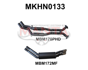 VY HSV V8 Sedan 2.5in Dual Catback Hotdog/Muffler