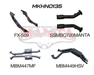 VY VZ V8 HSV Sedan 3in Dual With Extractors Muffler/Muffler