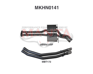 VZ HSV V8 Sedan 2.5in Dual Catback Muffler/Tailpipe