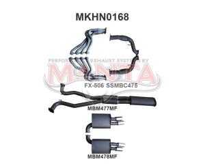 Holden Commodore VE V8 Sedan Wagon 3in With 1 7/8 in Extractors Muffler/Muffler