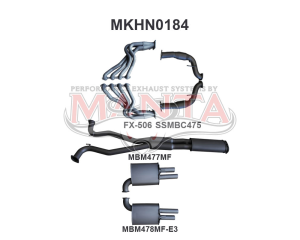 HSV VE E3 Sedan Wagon 3in With 1 7/8 in Extractors Muffler/Muffler