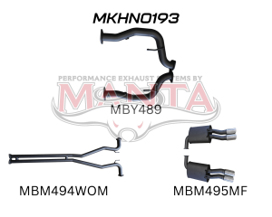 Holden Commodore VE Ute & Maloo 2.5in Catback WOM/Muffler