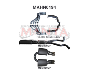 Holden Commodore VE Ute & Maloo V8 3in With 1 7/8 in Extractors Muffler/Muffler
