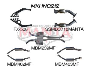 HSV VY VZ Maloo 2.5in Dual With Extractors Muffler/Muffler