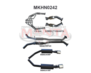 Holden Commodore VU VY VZ V8 Ute 2.5in L & R With Extractors Hotdog/Muffler