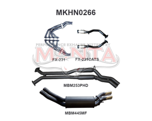Holden Commodore VY VZ V8 AWD Wagon 2.5in Dual With Extractors Hotdog/Muffler