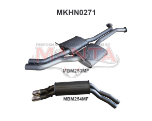 Holden Commodore VT - VZ V8 Wagon 2.5in Dual Catback Muffler/Muffler