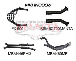 Holden WK WL Statesman V8 3in Dual With 1 7/8 in Extractors Hotdog/Muffler
