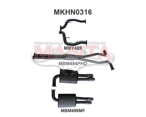 Holden WM Statesman 2.5in Catback Hotdog/Muffler