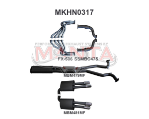 Holden WM Statesman Caprice 3in With 1 7/8 in Extractors Muffler/Muffler