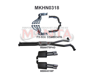 Holden WM Statesman Caprice 3in With 1 7/8 in Extractors Hotdog/Muffler