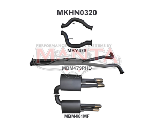 Holden WM Statesman Caprice 3in Catback Hotdog/Muffler