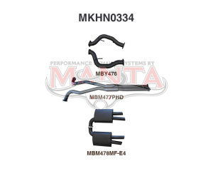 VF HSV V8 Sedan Wagon 3in Catback Hotdog/Muffler