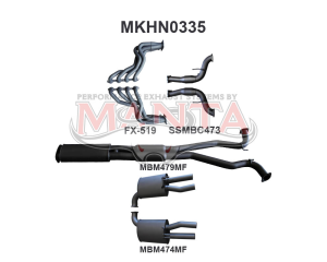 VF HSV Ute Maloo V8 3in With 1 7/8 in Extractors Muffler/Muffler
