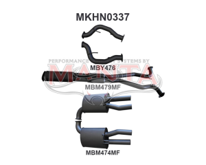 VF HSV Ute Maloo V8 3in CatBack Muffler/Muffler