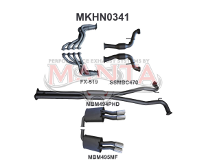 Holden Commodore VF Ute 2.5in With Extractors Hotdog/Muffler