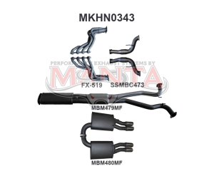 Holden Commodore VF Ute V8 3in With 1 7/8 in Extractors Muffler/Muffler