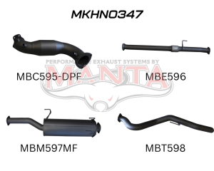 Holden Commodore HOLDEN COLORADO RG DPF 3IN TURBO BACK WITH CAT & MUFFLER