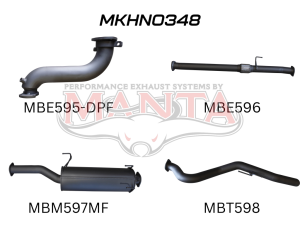 Holden Commodore HOLDEN COLORADO RG DPF 3IN TURBO BACK WITHOUT CAT & WITH MUFFLER