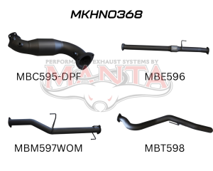 Holden Commodore HOLDEN COLORADO RG DPF 3IN TURBO BACK WITH CAT & WITHOUT MUFFLER