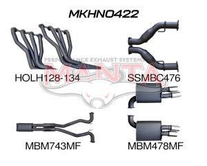 Holden Commodore VE V8 Sedan Wagon 3in With 1 3/4 in Extractors Muffler/Muffler
