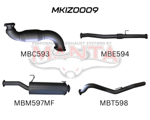 Isuzu D-Max June 2012 - Jan 2017 3.0L With Cat & Muffler
