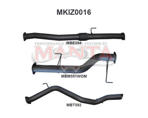 Isuzu MU-X Jan 2017 - 2020 3.0L DPF BACK