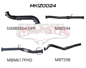 Isuzu D-Max 2020 ON 3.0L TURBO BACK WITHOUT CAT & WITH HOTDOG